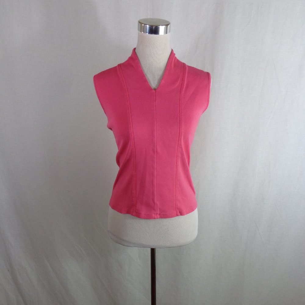 RAFAELLA WOMEN'S TANK TOP SHIRT SZ PL PINK.